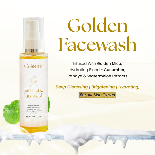 Golden Glow Facewash – Deep Cleansing & Brightening Face Wash with Natural Extracts (100 ml)