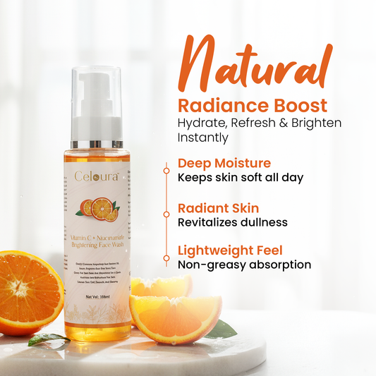 Vitamin C + Niacinamide Brightening Face Wash – Glow & Daily Cleanse (100 ml)