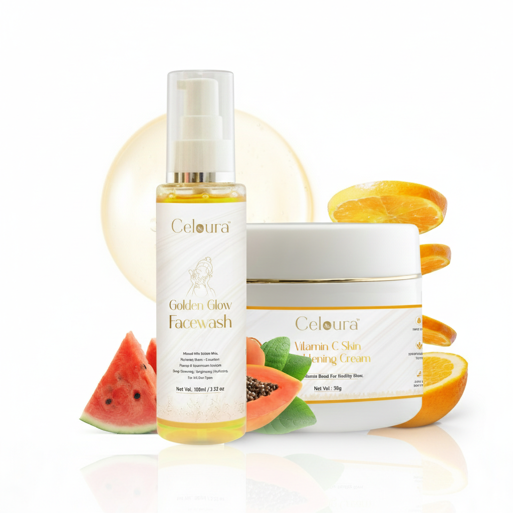 Golden Face Wash & Vitamin C Cream